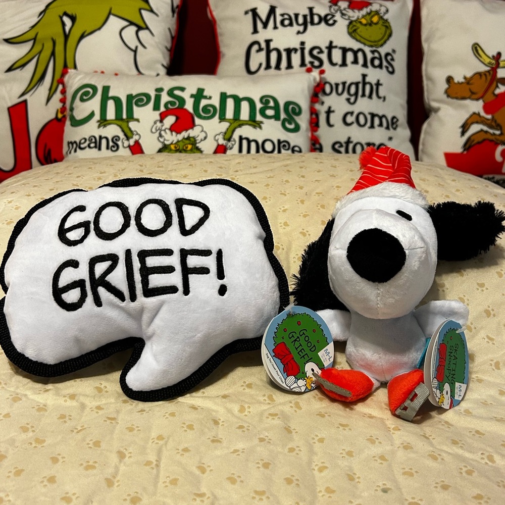 BARK - Good Grief - Let’s go Skating Snoopy NWT